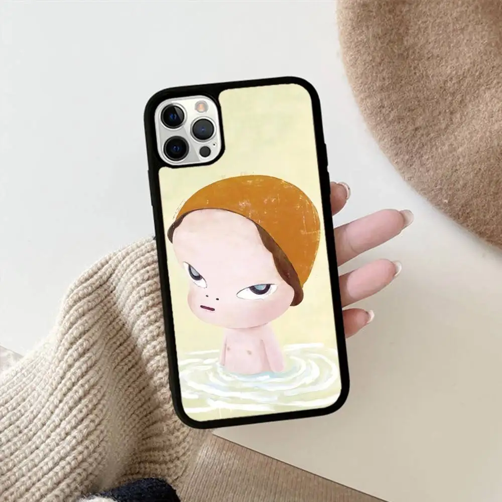 Japan Yoshimoto Nara Cartoon Girl Phone Case – Stylish Protective Back Cover