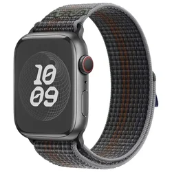 Nylon Sport Loop Strap for Apple Watch - Breathable and Comfortable iWatch Bracelet (10 midnight color)