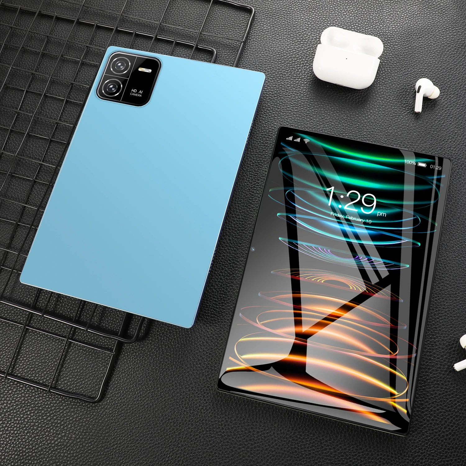 2024 글로벌 버전 오리지널 패드 6 프로 태블릿 PC, MTK6797 안드로이드 13 태블릿, 10.1 인치 HD 4K 화면, 5G 와이파이 미 패드 6 태블릿 PC 