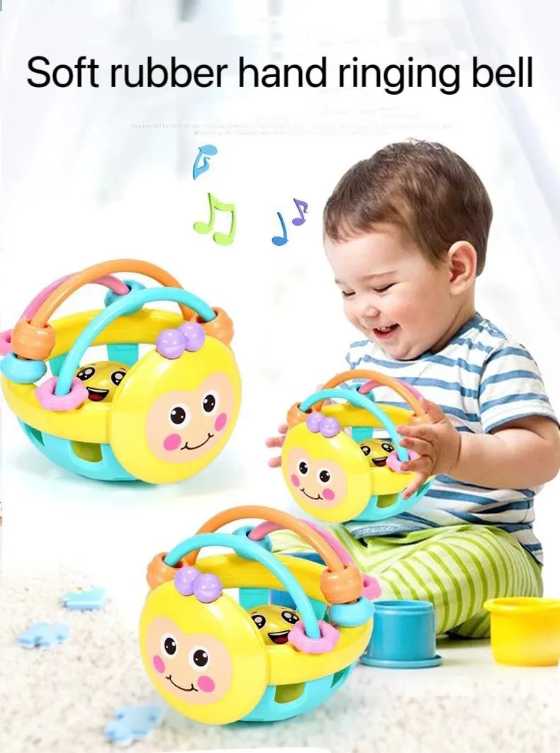 1PcBabyHandGraspingBallToyGraspingTrainingRingingBell