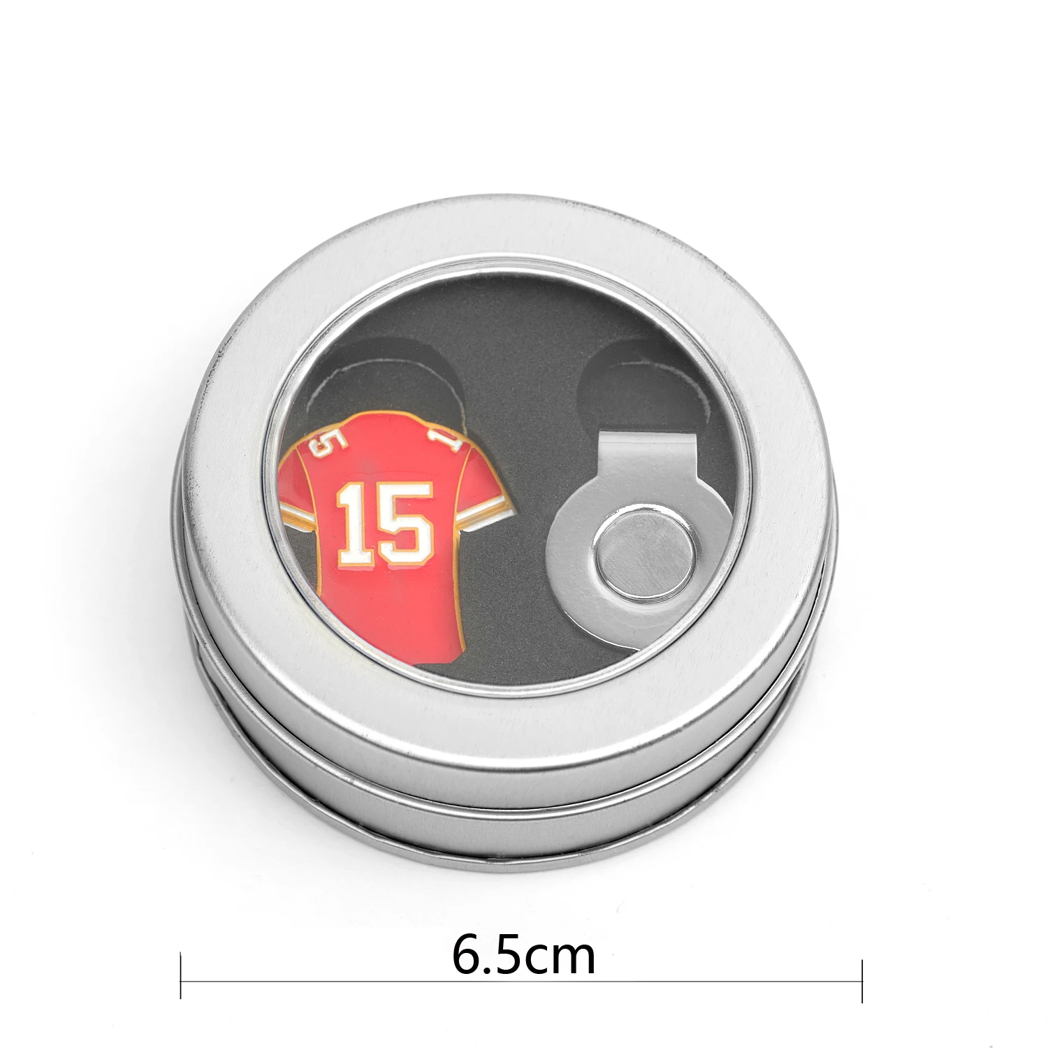 Sports Stars Jersey Design Gift Box Golf Ball Marker with Magnetic Hat Clip Set