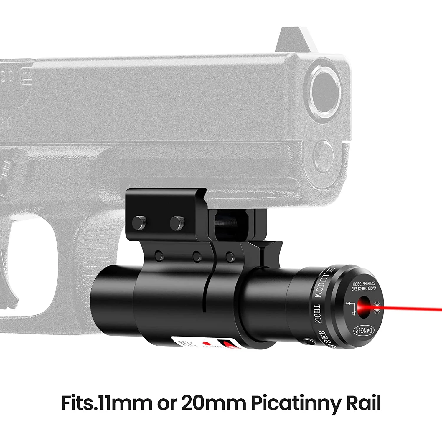 Tactical Red Dot Laser Sight Scope 11mm 20mm Adjustable Picatinny Rail Mount Rifle Pistol Airsoft Laser with Batteries
