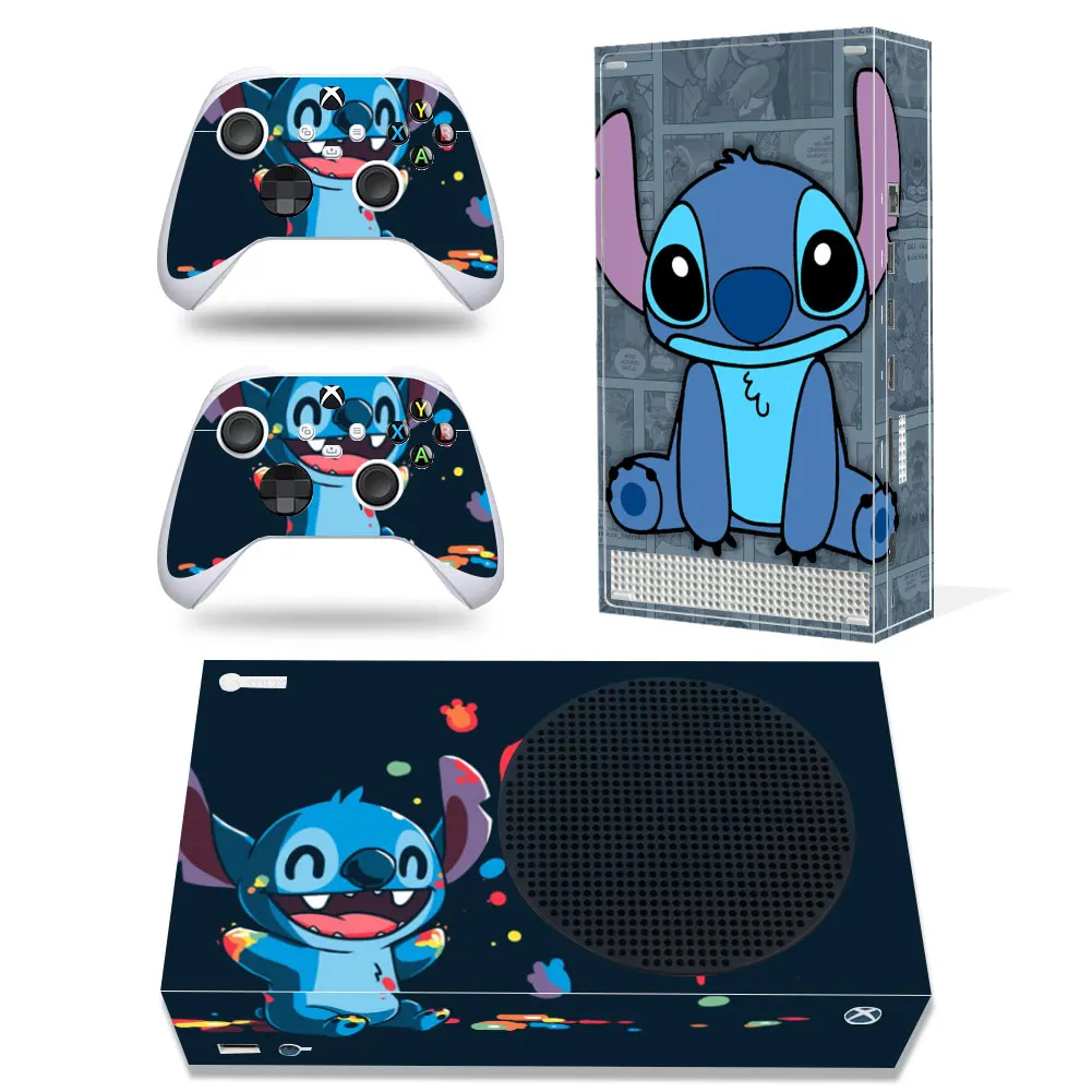 Disney Stitch Mickey Decal Cover for Xbox Series X Console and 2 Controllers Xbox Series X Skin Sticker Vinyl 