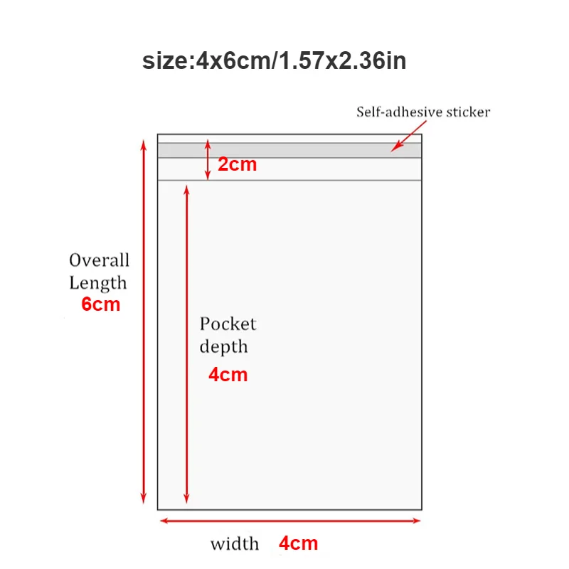 Opp Прозора печатка, целофанова, самоклеюча, пластик, ювелірні вироби, целофанові, цукерки, печиво, подарункова упаковка, непористий пакет