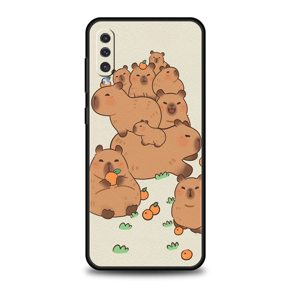 Cartoon Capybara Silicone Phone Case - Fun and Protective Cover