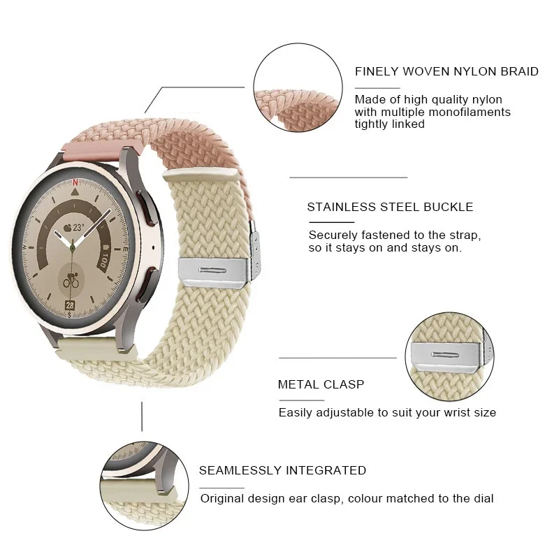 Braided Solo Loop Bracelet Strap - 20mm/22mm