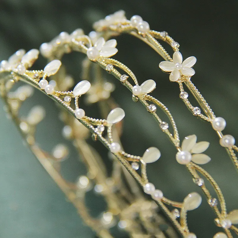 

Simple Leaf Headband Retro Cat Eye Sen Tied Hair Hoop Fairy Go Out Fine Style Temperament Headaccessories