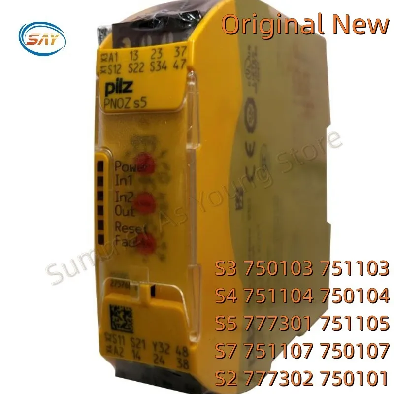 새로운 오리지널 안전 릴레이 PNOZ S3 750103 751103 S4 751104 750104 S5 777301 751105 S7 751107 750107 S2 777302 750101, 1 개입