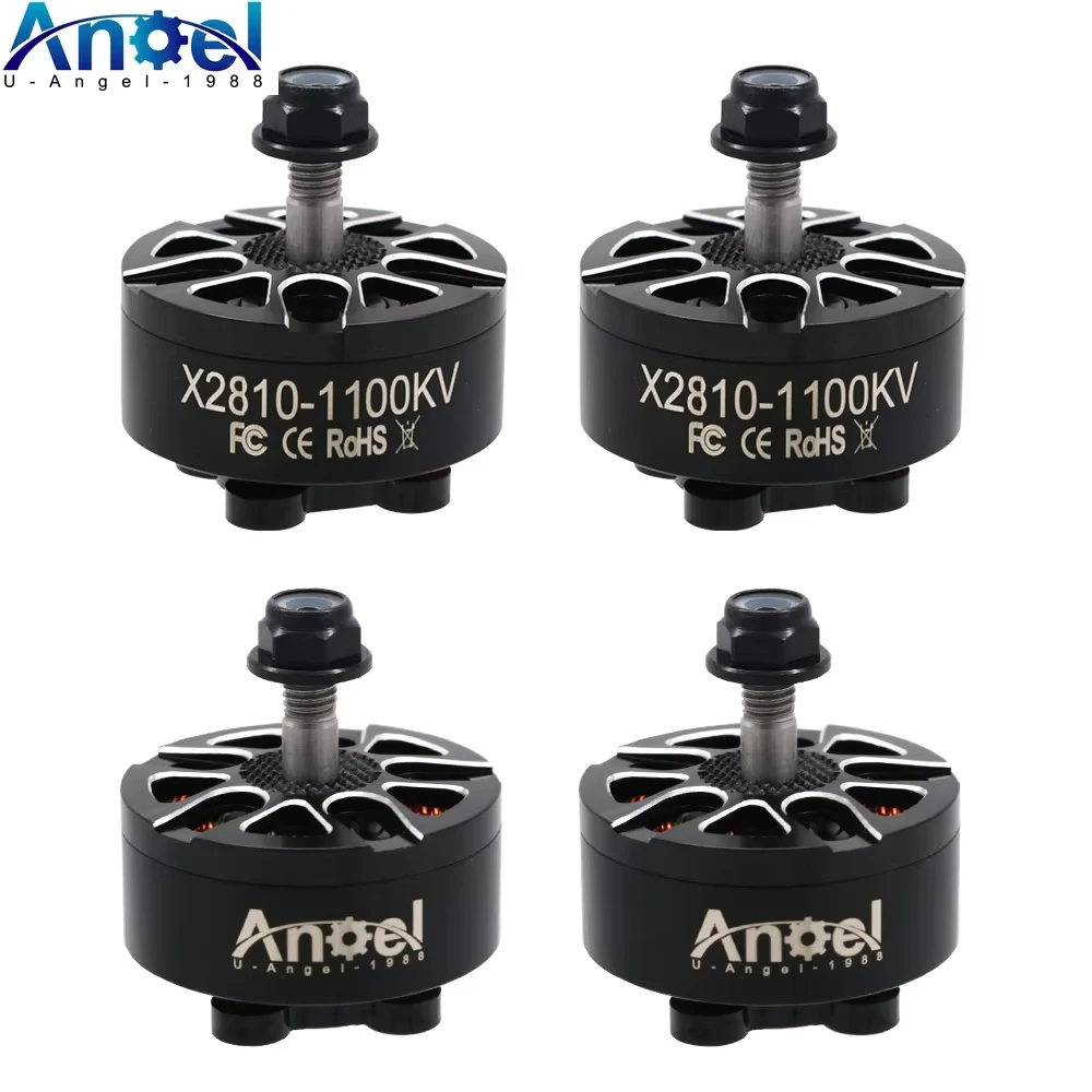 4pcs UAngel X2810 900KV 1100KV 1500KV 4-6S Brushless Motors for FPV Racing Drone MultiRotor DIY Parts