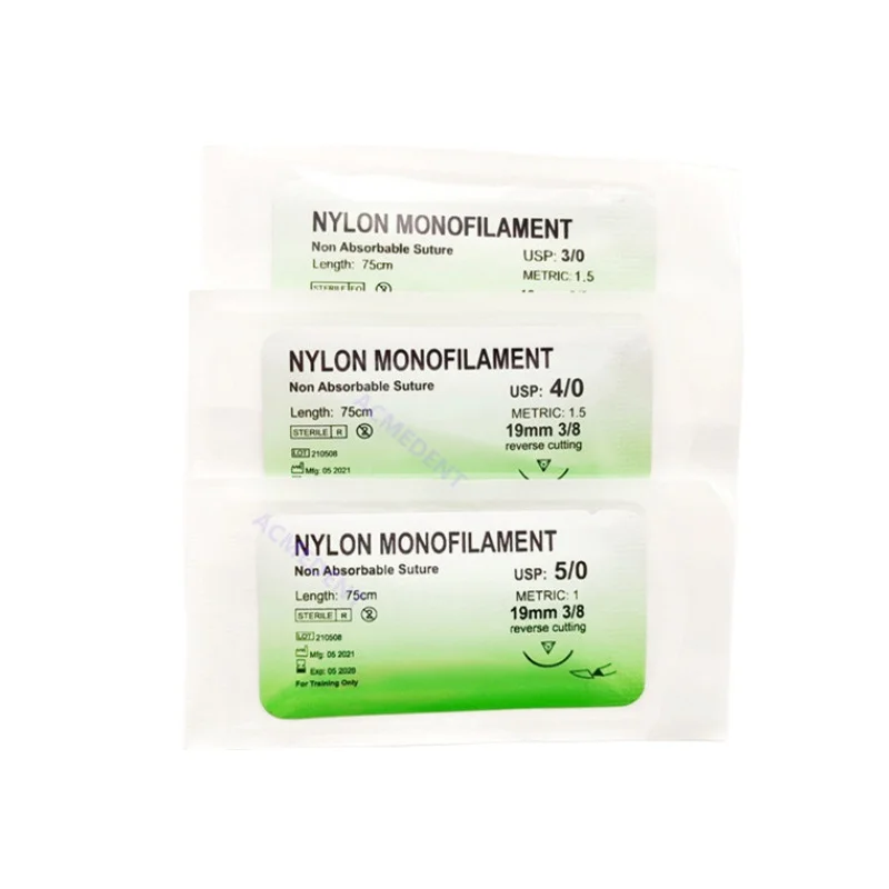 

30Pcs Sutures Thread Dentist Student Nylon Suture Dental Practice Thread Doctors Nurses Veterinarians 3/0 4/0 5/0
