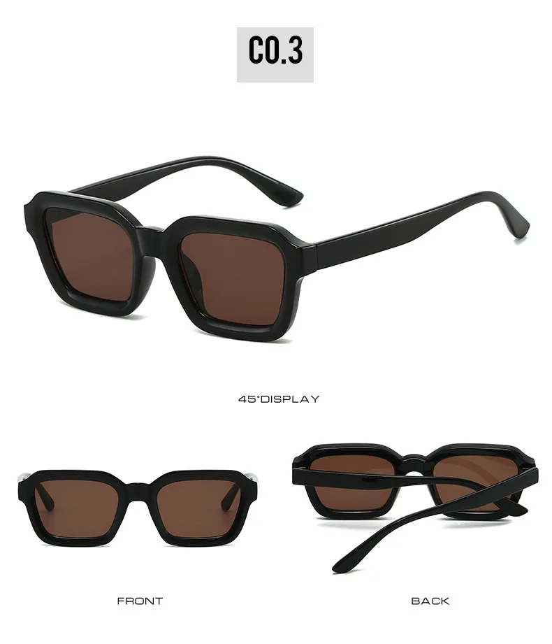 2026 Neue stilvolle Sonnenbrille mit quadratischem Rahmen: Minimalistische und modische Brillen, perfekt für tägliche Outfits – Detail 9