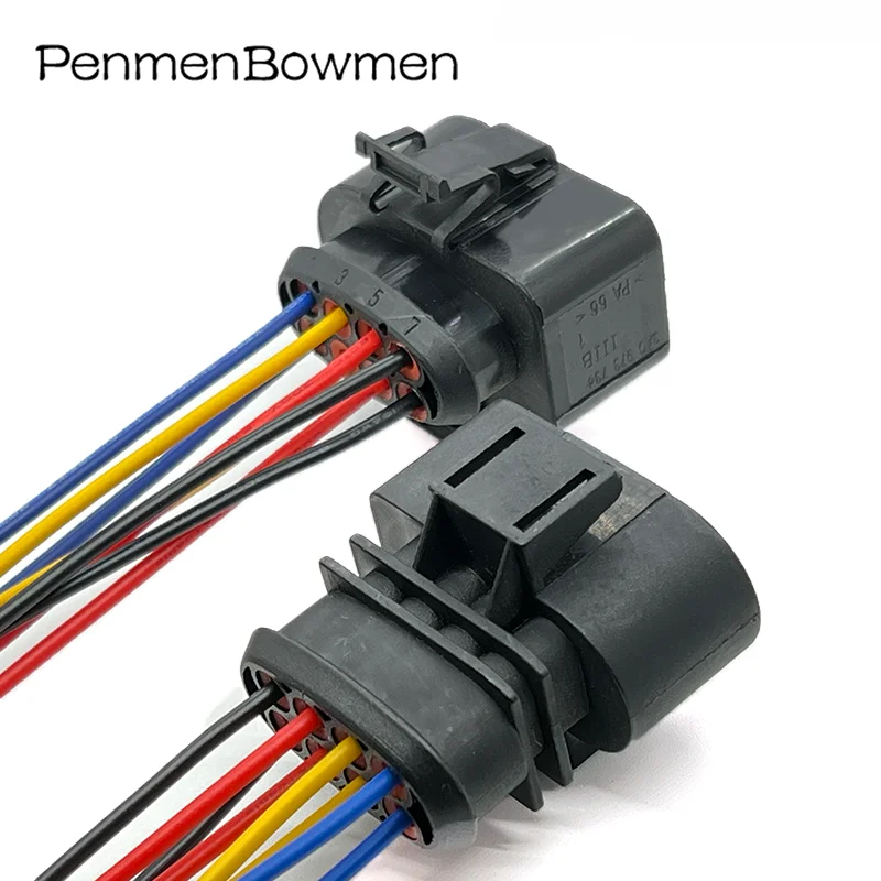 1 Set 8 Pin Car Oil Nozzle Throttle Electrical Cable Connectors