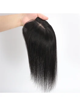 HD 5x5 Chiusura con base in seta Solo parte superiore in seta diritta Chiusura in pizzo per capelli umani 4x4 Solo chiusura per capelli umani Solo linea sottile naturale Pre pizzicata