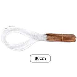 Premium Bamboo Circular Knitting & Crochet Needle Set - 18PCS Smooth Sewing Tools (80cm)