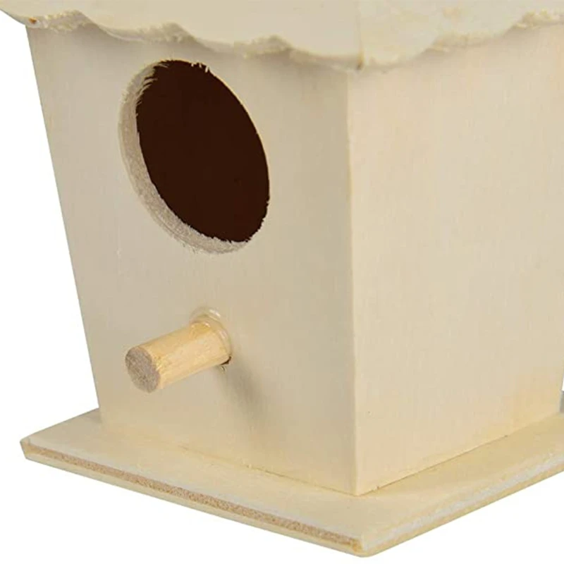 Bluebirds House Solid Wood Birdhouse Hanging Bird Nest Designed with Entrances and Perches for Small Birds bird house,bird nest