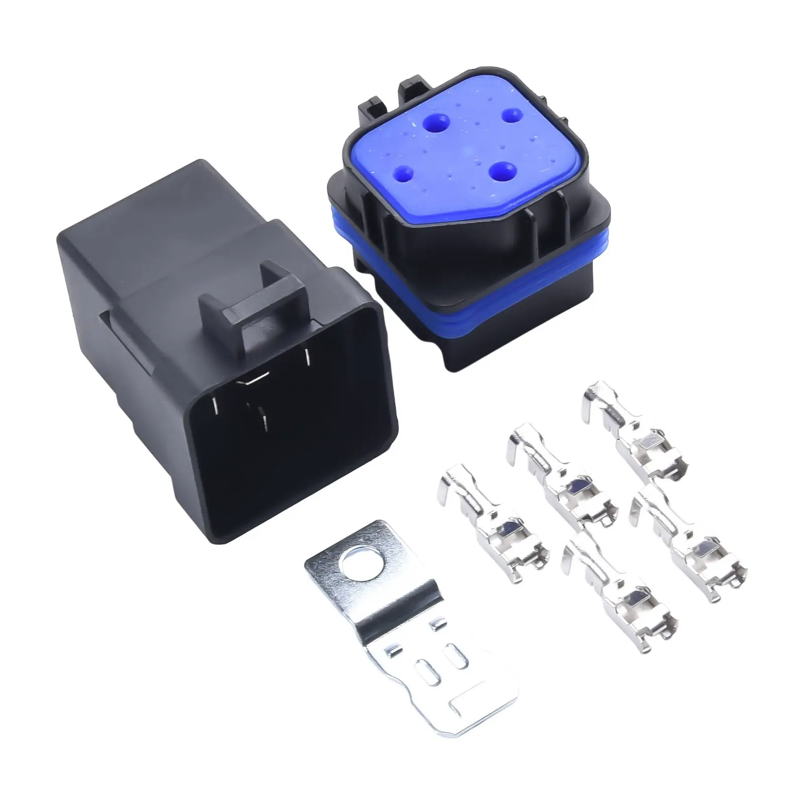 

Car Repartment Accessories Terminals DC12V On/Off Plastic And Metal Relay Fits Most Cars Boats Switch Relay 40A