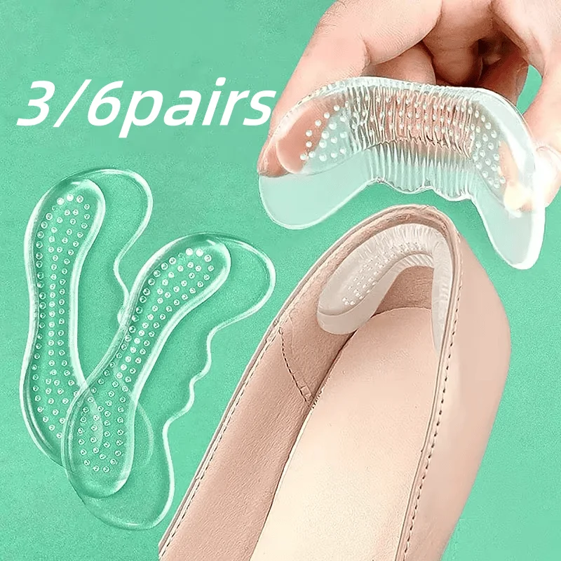 Shoe Insoles Heel Cushion Insole etc. Invisible Silicone Gel Heel Stickers 10 Pairs