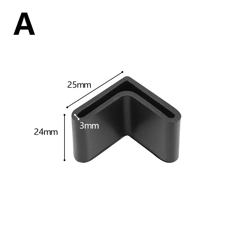 L-shaped Rubber Foot Cover Triangle Angle Iron Foot Pad Table Chair Furniture Feet Leg Pad Floor Protector Furniture Cups