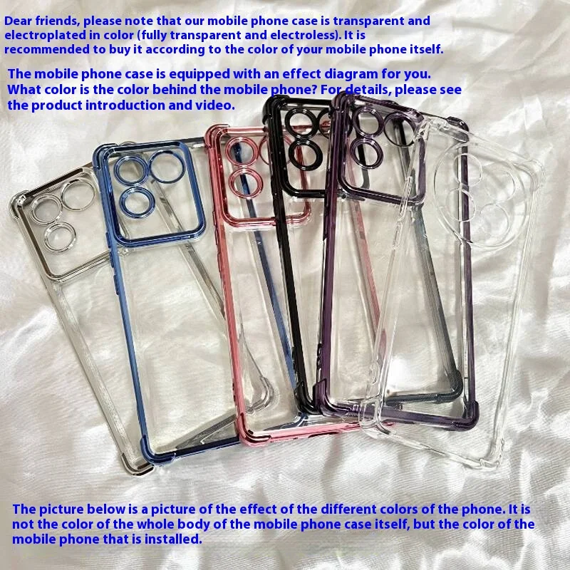 Luxury Electroplating Transparent Silicone TPU Case