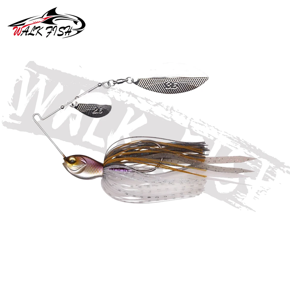 SPAZIERGANG FISCH 1PCS Spinner Köder 18G Metall Köder Harte Angeln Locken Spinner Köder Spinnerbait Hecht Wirbel Fisch angelgerät Wobbler pesca – Detail 8