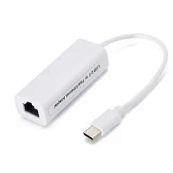 Ethernet Cable Splitter Adapter with USB to RJ45 Connection - High-Speed 100Mbps Network Card (TYPE-C)