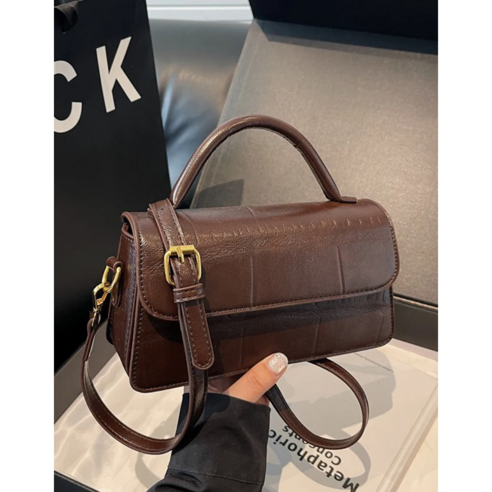 New Trendy Texture Portable Women's Bag Single Shoulder