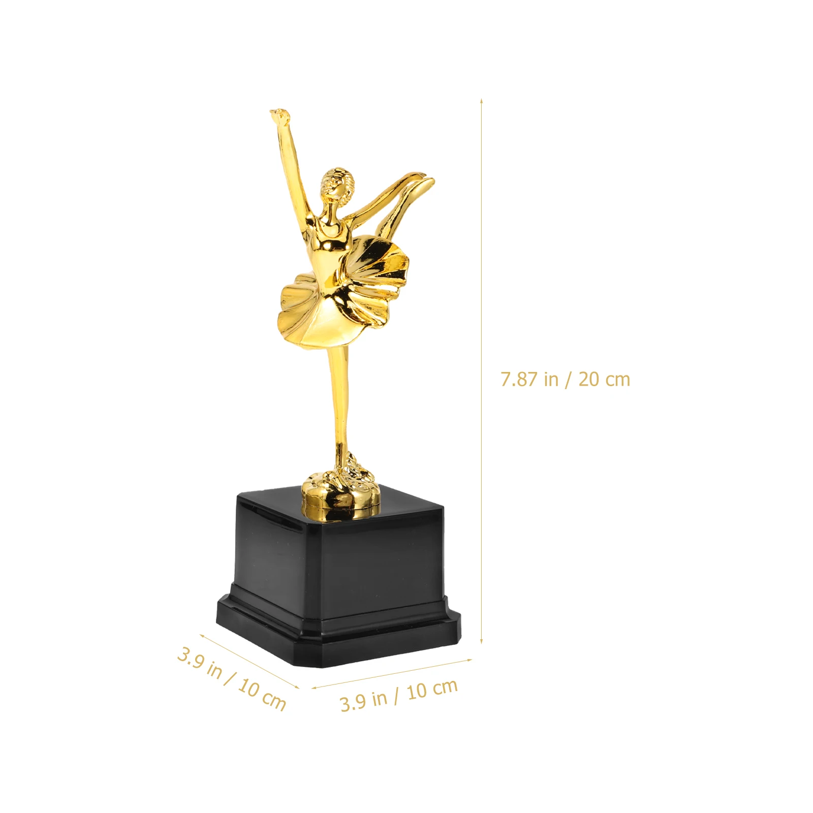 Awards Competition Trophies Dance Sports Toys Ballet Dance Gold Plastic Game Prizes Party Gifts