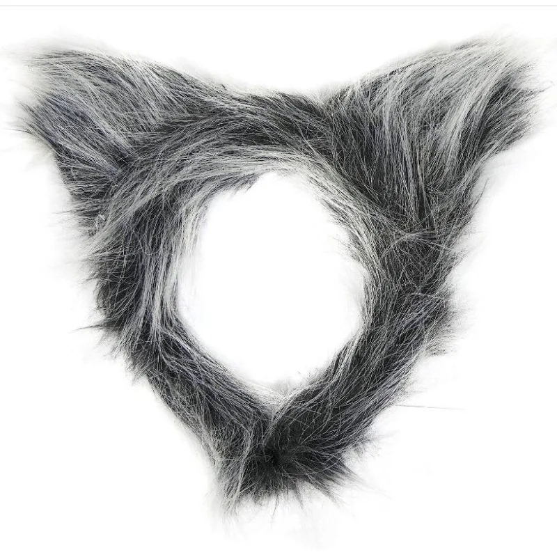 Girl Plush Wolf Ear Headband Tail Skirt Mask Suit Wolf Cosplay Party Costumes Ladies Birthday Gift Halloween