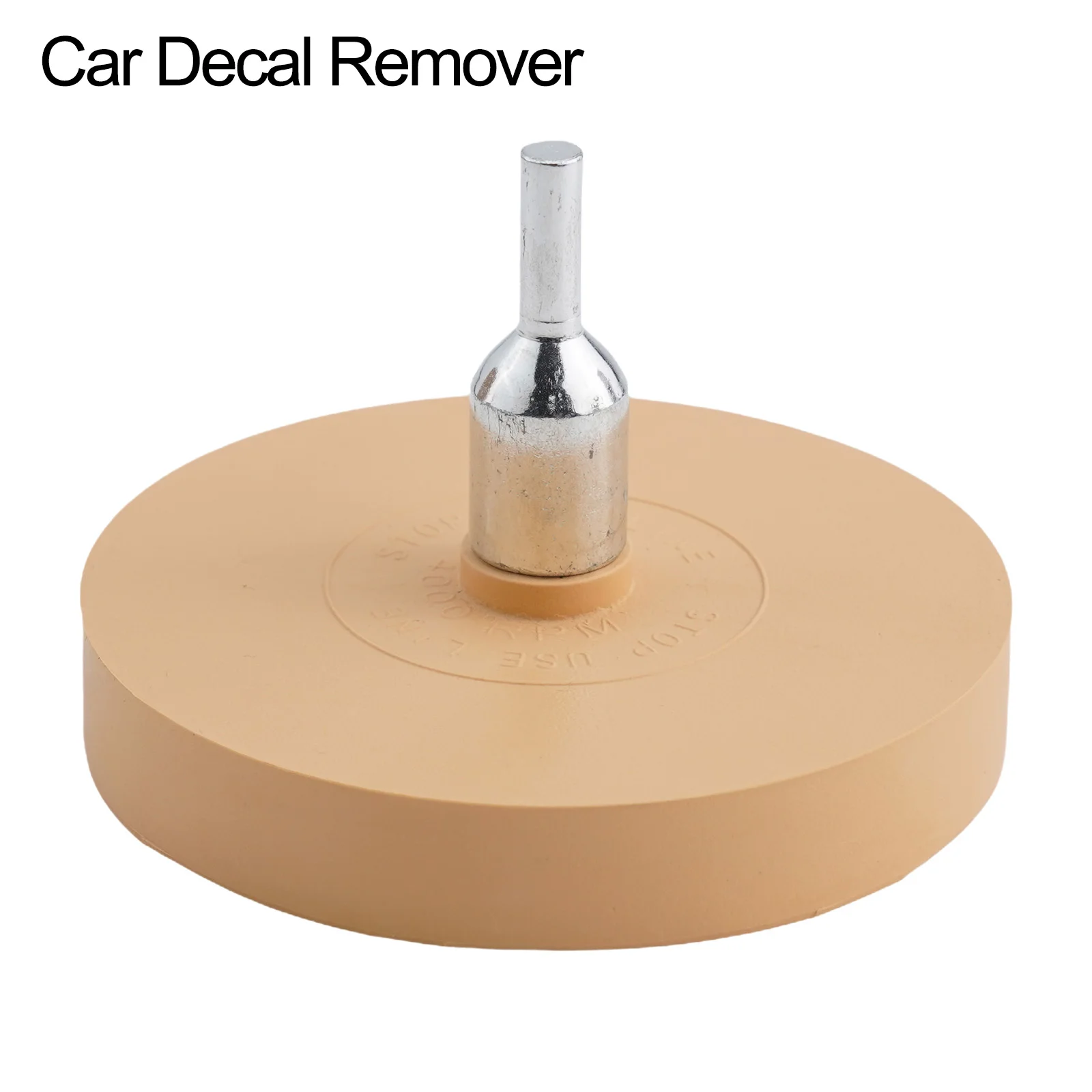 Secure and Easy to Use 88mm Rubber Eraser Caramel Wheel with Drill Arbor Attachment Smooth Stripe Removal Process