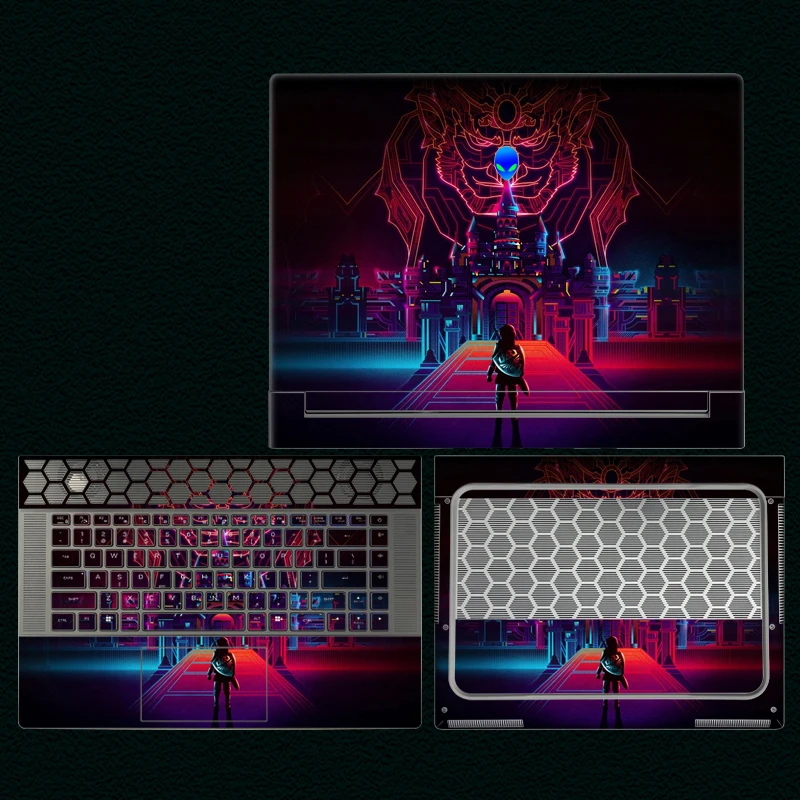 Pelle Personalizzata Fai Da Te Per 2023 Alienware M18 R1/X16 R1/M16 R1/X14 R2 Adesivo In Vinile Pretagliato Per Protezione Della Pelle Alienware M18 R