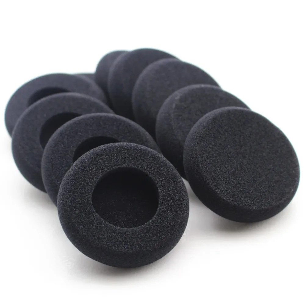 10 Pack Soft Headset Foam Ear Pads Replacement Ear Cushions With 58mm