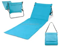 Beach Mat With Metal Backrest Frame 1