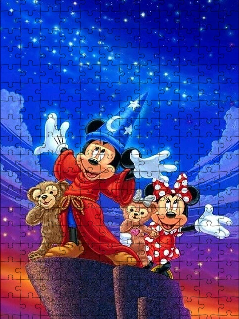 Disney princesa quebra-cabeça 1000 peças jogo de quebra-cabeça mickey mouse  quebra-cabeças para adultos crianças brinquedos educativos - AliExpress