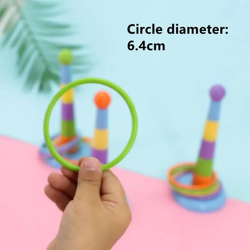 Funny Mini Ferrule Toy for Parrot Intelligence Developmental Game Colorful Rings Bird Activity Training Toy