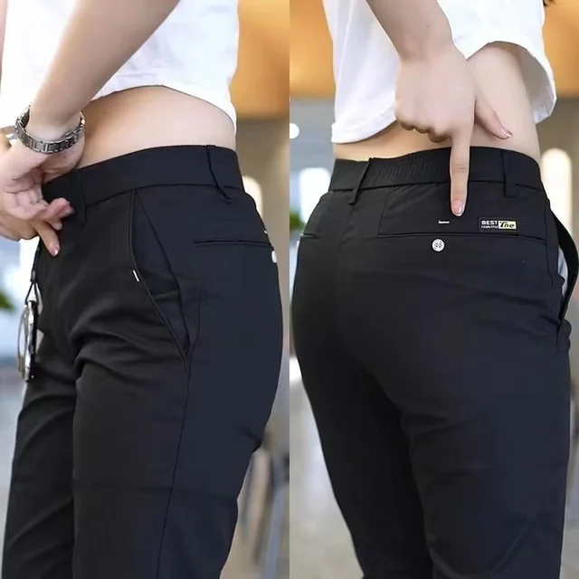 summer cotton pants men