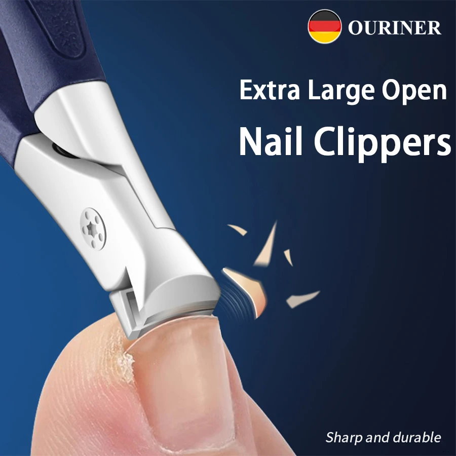 Nail Clippers Large Opening Anti Splash Single Nail Clippers Household Men's Nail Clippers tools Manicure Tools Pedicure 2