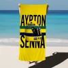 Senna F1 Racer Helmet Formula 1 World Champion Big Microfiber Beach Towels Quick Dry Towel Sand Beach Towels Pool Towel 5