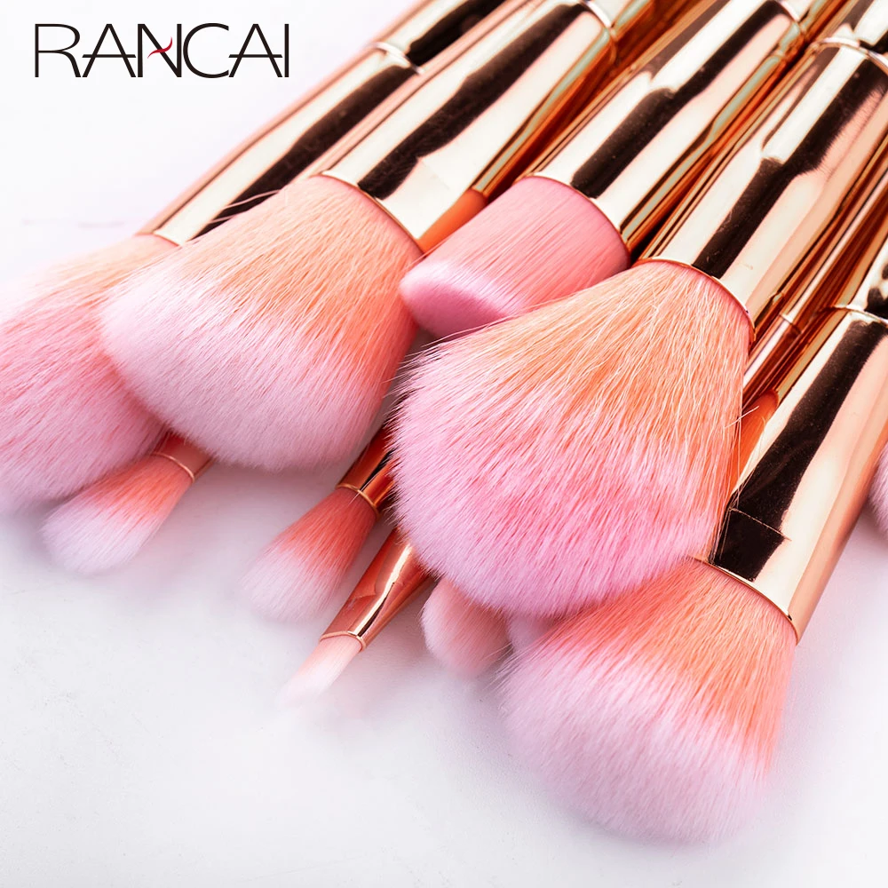 Set di 12 Pennelli per il Trucco: Pennello per Fondotinta in Polvere, Pennello per Blush, Pennello per Contouring, Correttore, Pennello per Occhi, Pennello per Sopracciglia, Strumenti Cosmetici - immagine 3