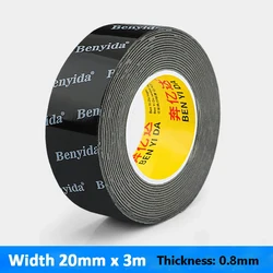 Durable High - Viscosity Waterproof Adhesive Tape - Double - Sided, High Temperature Resistant, No Marks - 20mm (1PC)