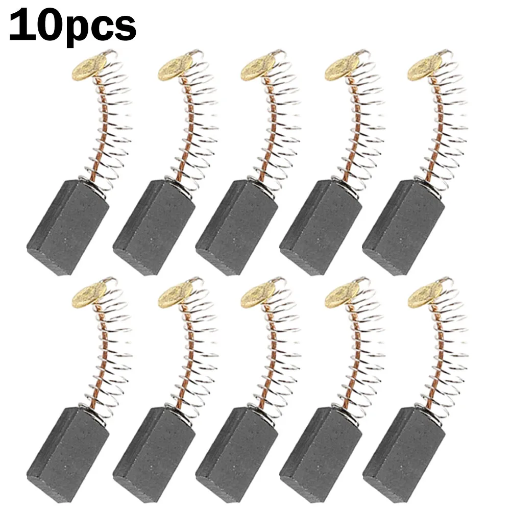 10pcs Electric Drill 14mm X 8mm X 5mm Motor Springs Carbon Brush Electric Hammer Angle Grinder Graphite Brush