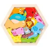 Baby Montessori Toy Wooden Puzzle Tangram Jigsaw Puzzle Game 3D Puzzle Preschool Early Learning Educational Toys for Children 5