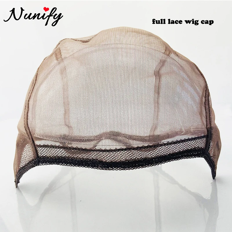 Wig Caps New Full Lace Wig Cap For Making Wigs Ventilated Swiss Wig Cap With Adjustable Strap In the Back Accessories 4 Size Hair