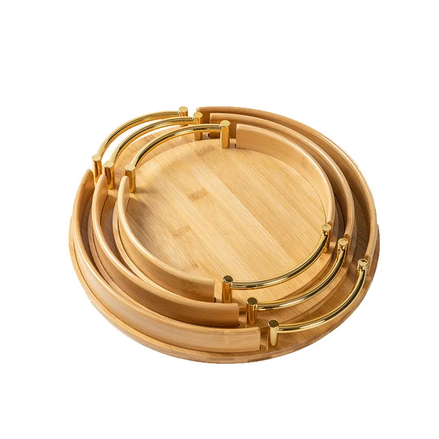 Round Bamboo Serving Tray 5