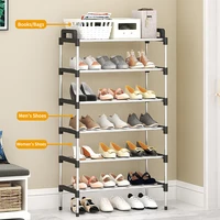 3-7 Multi-Layer Shoe Rack Dustproof Small Shoe Organizer - Floor Standing Household Doorstep Shoe Cabinet Space Saving Assembly 6
