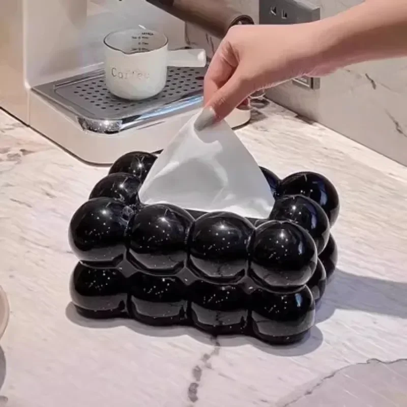 Cloud Design Tissue Boxes Storage Napkin Holder Paper Case Organizer Ornament Desktop Tissue Holder Kitchen Box tissue holder napkin dispenser