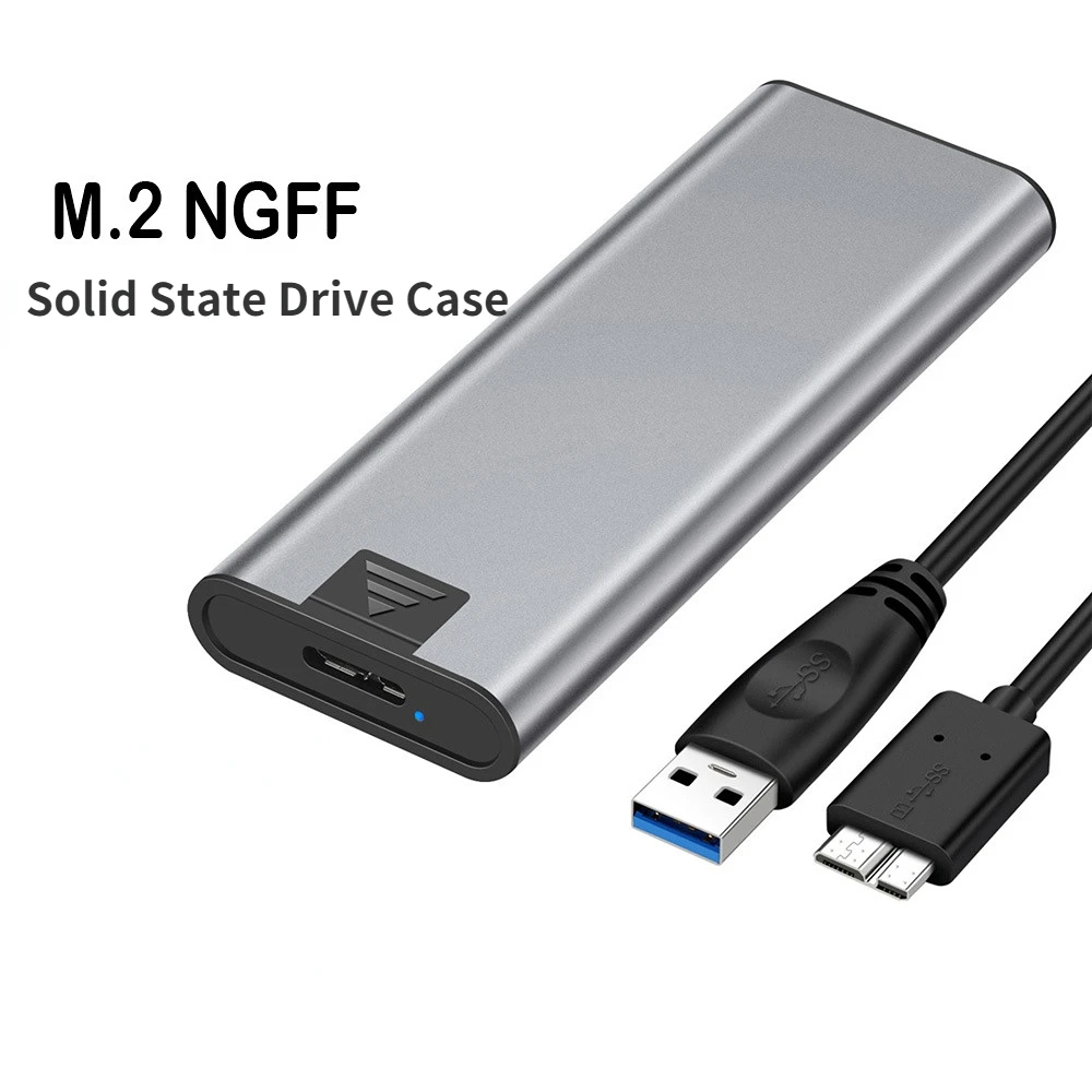 

2.5'' M.2SSD Solid State Disk SSD 6 Gps Hard Drive Disk Shell NGFF USB 3.0 SATA3.0 UASP Support External HDD Enclosure Case