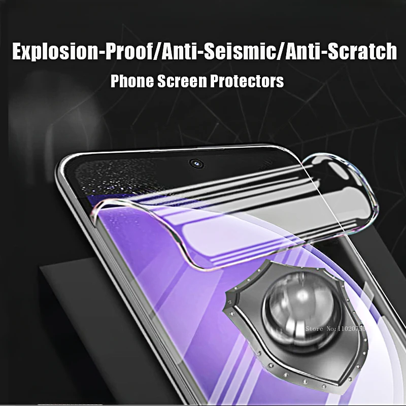 Premium Hydrogel Screen Protector - Soft TPU Protective Film, Pack of 4