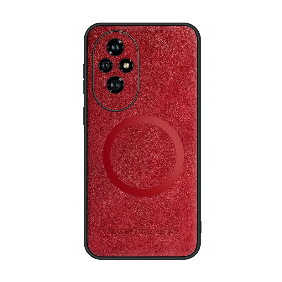 Magnetic Faux Leather Phone Case with Enhanced Protection