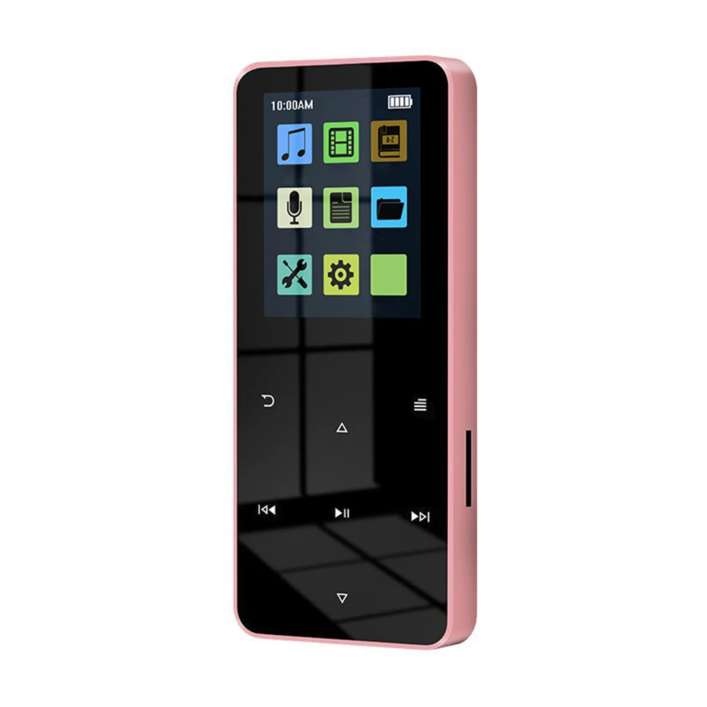 80GB Music MP3 Player Speaker Bluetooth-Compatible 5.0 Digital Audio Player 300mAh Battery E-Book Alarm Clock FM Radio
