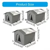 High Quality Oxford Cloth Outdoor Cat House with Stand - Insulated Shelter with Aluminum Foil Lining, Snow & Wind Protection 6